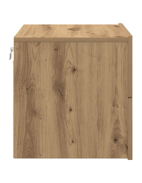 Armadio da Notte 2 pcs Rovere artigianale 50 x 39 x 41 cm