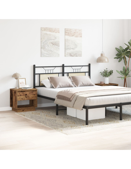 Comodino  2 pz Legno Vecchio 45x34x45 cm Legno Ingegnerizzato