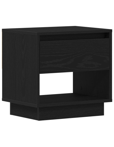 Comodino Rovere Nero 45 x 34 x 44 cm Legno multistrato
