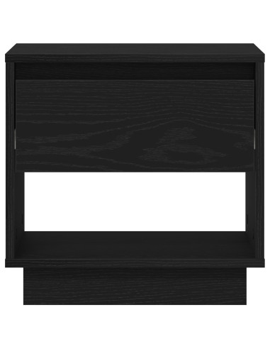 Comodino Rovere Nero 45 x 34 x 44 cm Legno multistrato