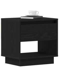 Comodino 2 pcs Rovere Nero 45 x 34 x 44 cm Legno multistrato 2