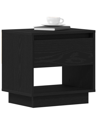 Comodino 2 pcs Rovere Nero 45 x 34 x 44 cm Legno multistrato