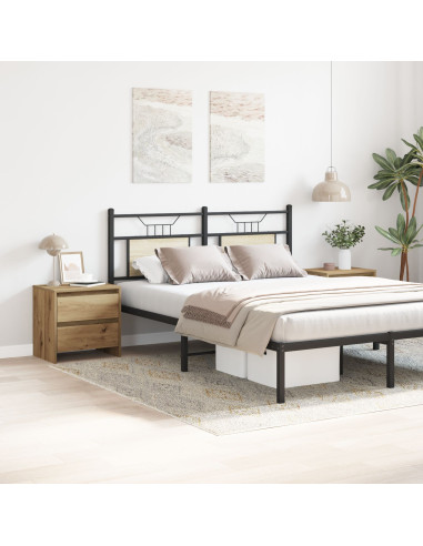 Armadio da Notte 2 pcs Rovere artigianale 45 x 34 x 44,5 cm