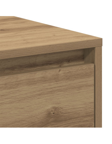 Armadio da Notte 2 pcs Rovere artigianale 45 x 34 x 44,5 cm