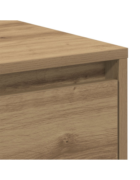 Armadio da Notte 2 pcs Rovere artigianale 45 x 34 x 44,5 cm