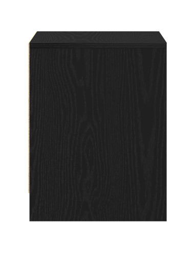 Armadio da Notte 2 pcs Rovere Nero 45 x 34 x 44,5 cm