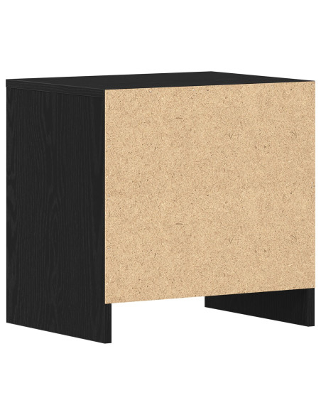 Cabinetto da letto  2 pezzi Nero Rovere 45x34x44,5 cm Legno ingegnerizzato
