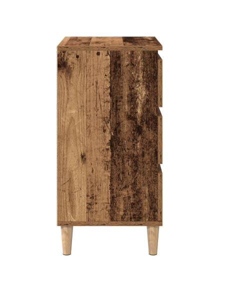 Comodino  in legno vecchio 40x35x70 cm in legno ingegnerizzato