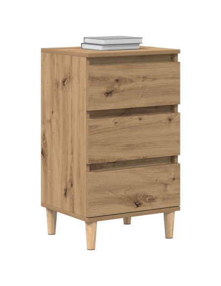 Comodino  in Rovere Artigianale 40x35x70 cm in Legno Ingegnerizzato