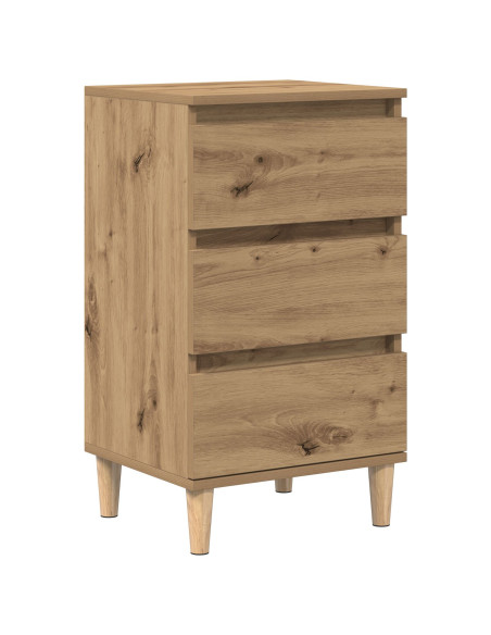 Comodino  in Rovere Artigianale 40x35x70 cm in Legno Ingegnerizzato