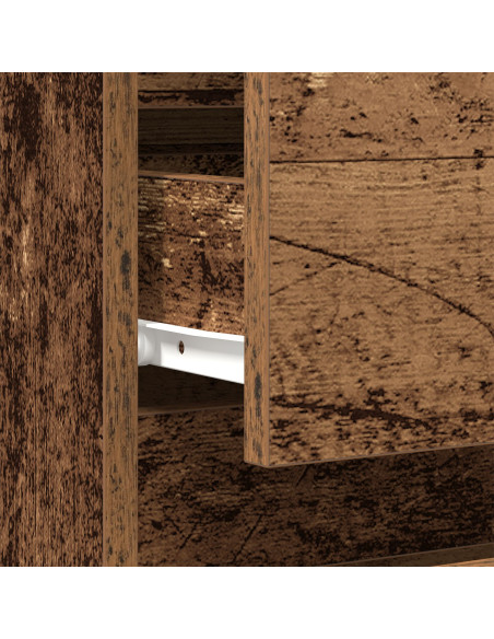 Armadio da Notte con cassetto Legno vecchio 40 x 35 x 50 cm