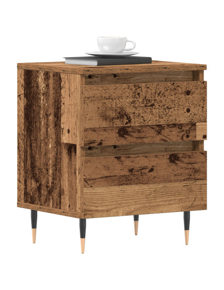 Comodini 2 pcs Legno Vecchio 40x35x50 cm Legno Ingeneered