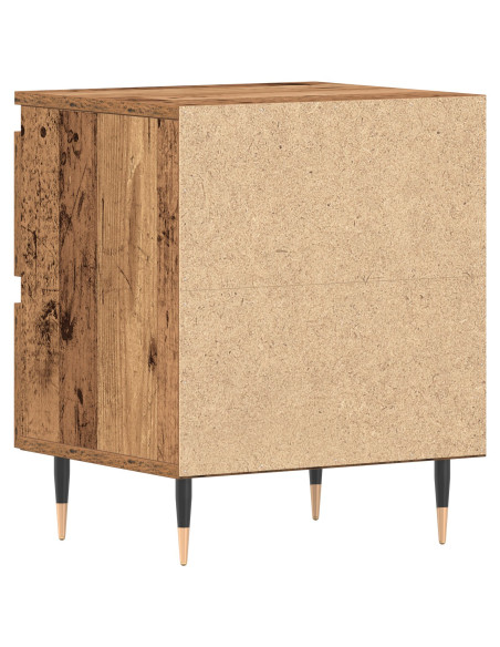 Comodini 2 pcs Legno Vecchio 40x35x50 cm Legno Ingeneered