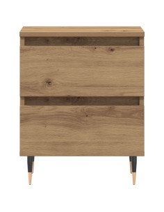 Armadio da Notte 2 pcs Rovere artigianale 40 x 35 x 50 cm 2
