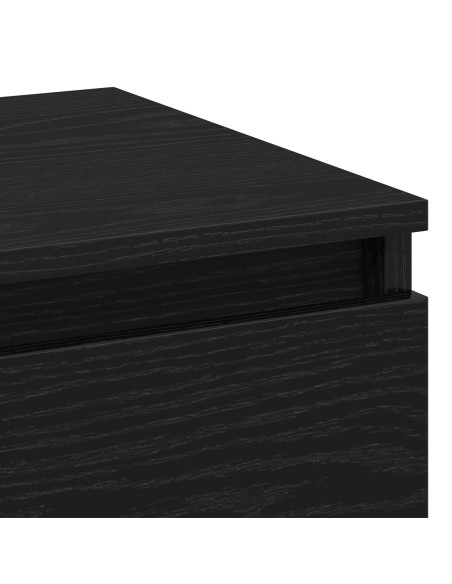Comodini 2 pz Noce Nero 40x35x50 cm Legno Ingegnerizzato