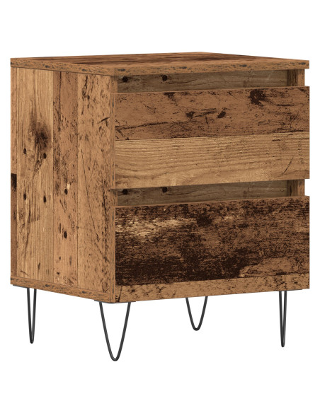 Armadio da Notte con cassetto Legno vecchio 40 x 35 x 50 cm