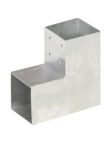 Connettore per Pali a Forma di L in Metallo Zincato 101x101 mm