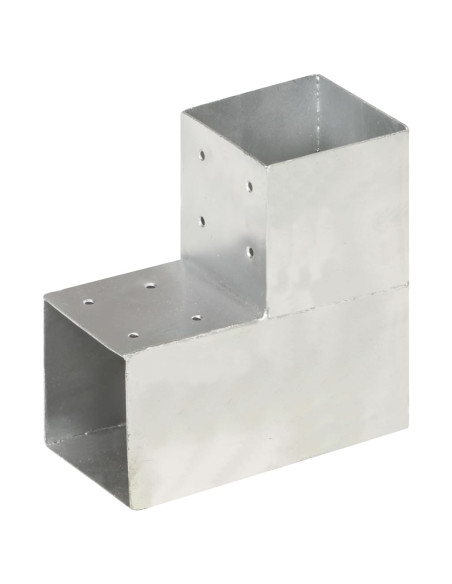 Connettore per Pali a Forma di L in Metallo Zincato 101x101 mm