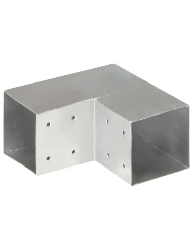 Connettore per Pali a Forma di L in Metallo Zincato 101x101 mm