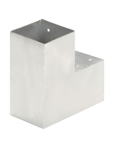 Connettore per Pali a Forma di L in Metallo Zincato 101x101 mm