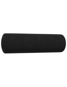 Set di Divani 3 pz con Cuscini e Rinforzi Nero in Velluto 2