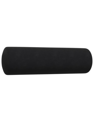 Set di Divani 4 pz con Cuscini e Rinforzi Nero in Velluto