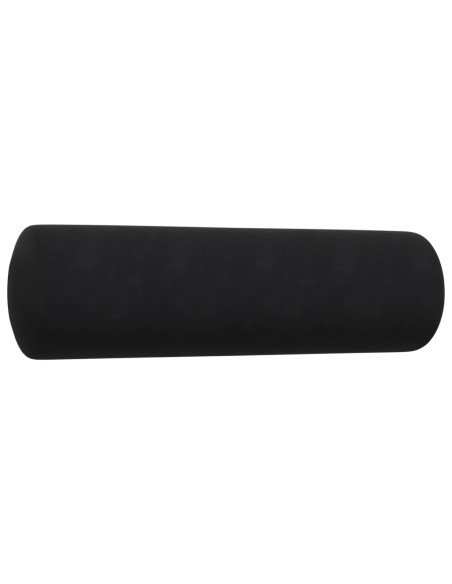 Set di Divani 4 pz con Cuscini e Rinforzi Nero in Velluto