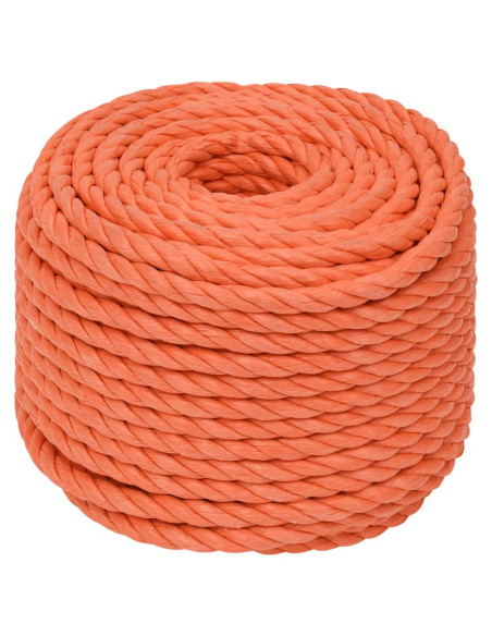 Corda da Lavoro Arancione 24 mm 25 m in Polipropilene