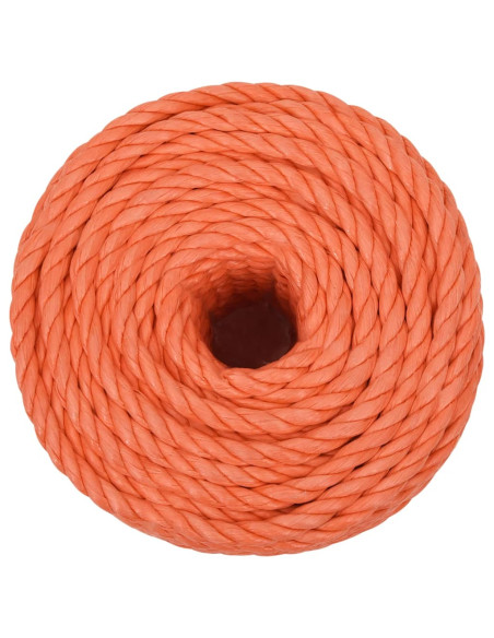 Corda da Lavoro Arancione 24 mm 25 m in Polipropilene