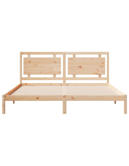 Giroletto Extra Lungo senza Materasso 200x220 cm Legno Massello