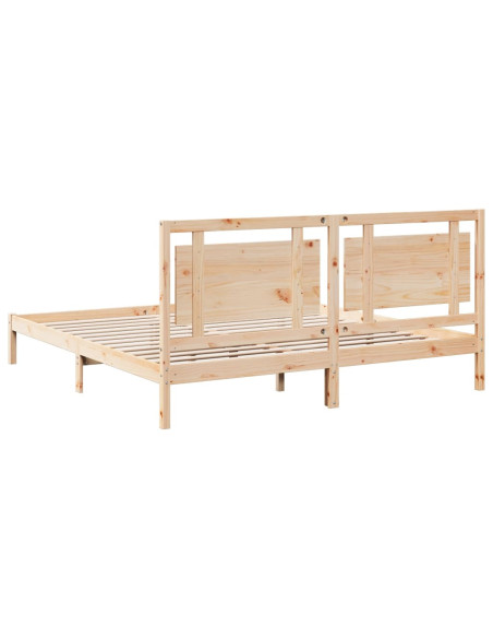 Giroletto Extra Lungo senza Materasso 200x220 cm Legno Massello