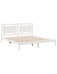 Giroletto Extra Lungo senza Materasso Bianco 200x220cm Massello 2