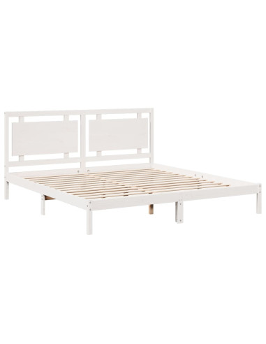 Giroletto Extra Lungo senza Materasso Bianco 200x220cm Massello