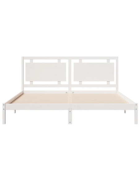 Giroletto Extra Lungo senza Materasso Bianco 200x220cm Massello