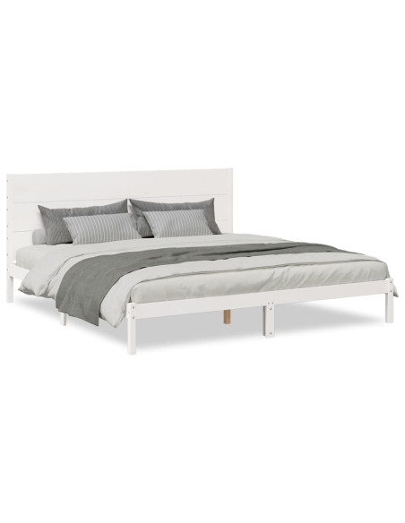Giroletto Extra Lungo senza Materasso Bianco 200x220cm Massello