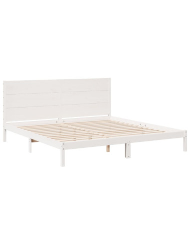 Giroletto Extra Lungo senza Materasso Bianco 200x220cm Massello