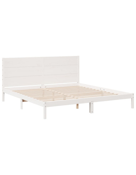 Giroletto Extra Lungo senza Materasso Bianco 200x220cm Massello