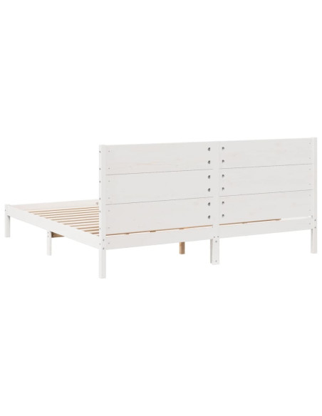 Giroletto Extra Lungo senza Materasso Bianco 200x220cm Massello