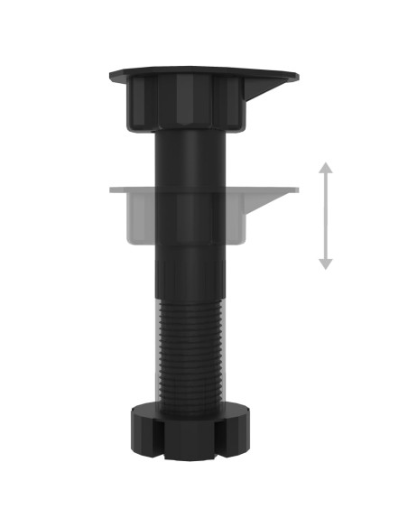 Set Armadi da Cucina 7 pz Nero in Truciolato