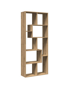 Libreria Divisorio Rovere Artigianale 67x25x161,5 cm Truciolato