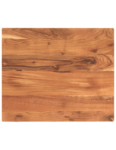 Piano Tavolo 60x50x3,8 cm Rettangolare Legno Massello Acacia