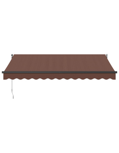 Tenda Sole Retrattile Manuale 350x250 cm Marrone
