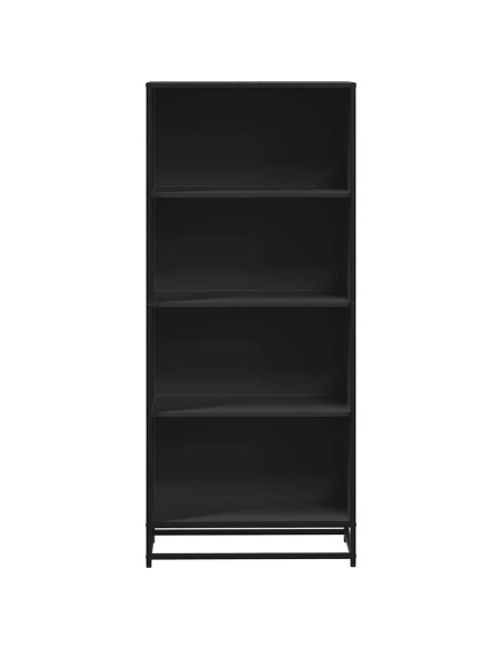 Libreria Nera 60x35x139 cm in Truciolato