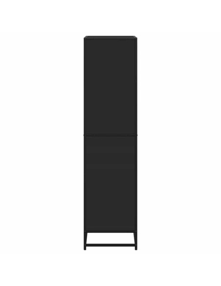 Libreria Nera 60x35x139 cm in Truciolato