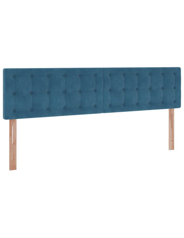 Struttura Letto Pouf con Materassi 160x200 cm Velluto