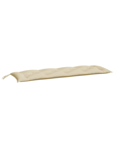 Cuscino per Panca Beige 150x50x7 cm in Tessuto Oxford