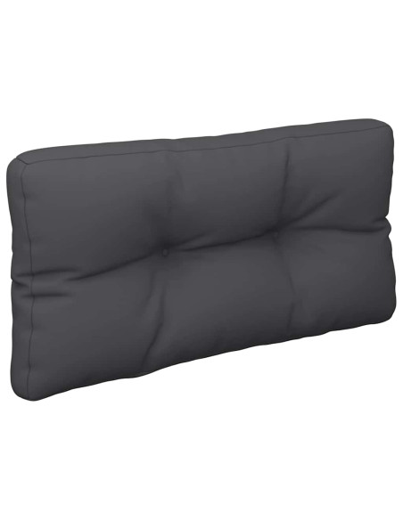 Cuscino per Pallet Nero 80x40x12 cm in Tessuto