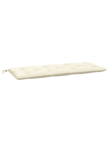 Cuscino per Panca da Giardino Crema 120x50x7 cm Tessuto Oxford