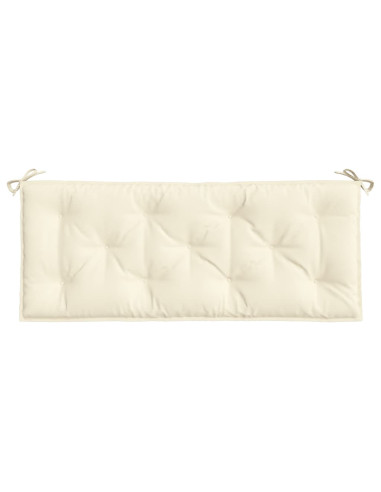 Cuscino per Panca da Giardino Crema 120x50x7 cm Tessuto Oxford