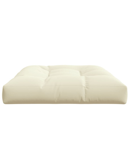 Cuscino per Pallet Crema 120x80x12 cm in Tessuto